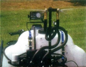 Boominator: ATV mounted sprayer with 2 regular pattern nozzles