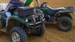 PAWROL staff performing measurements on ATVs